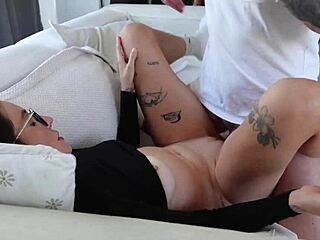 Stepsister was jerking off i helped her cum and fuck her anal