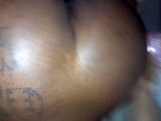 Rough BBC Cumshot on Tattooed Ebony Amateur POV