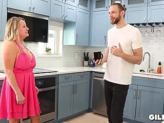 Fucked the horny gilf neighbor with big tits!