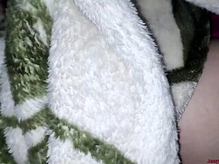 tight latina stepdaughter's virgin pussy teased, begs for anal only