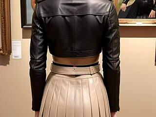 Art Lessons Turn into Intense Leather Sex Dream