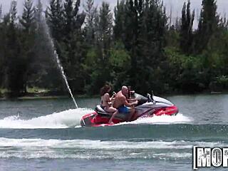 Hot threesome on seadoo fills teens with ecstasy