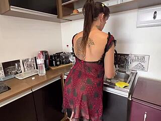 this unfaithful bride with big clit goes raw inside