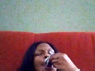 i'm making myself creamy with my hairy ebony body