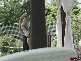 The Cute Girlfriend in LINGERIE Charms Her Man