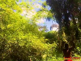 African wife rides big black cock in group hardcore