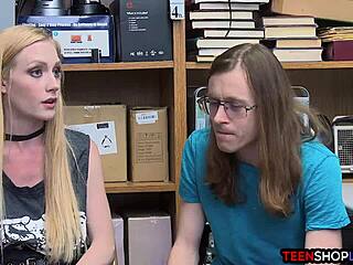 Young Couple Busted Fucking In Store By Mall Cop