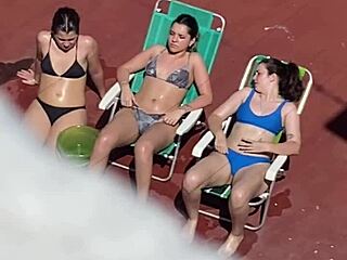 argentinian neighbors caught sunbathing on terrace in wild voyeur part 2