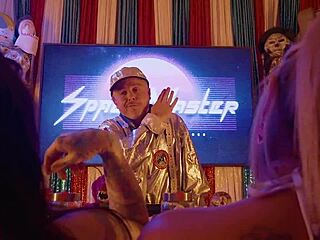 Misty Meaner and Jordan Sky in Freaky Arcade Face Fucking