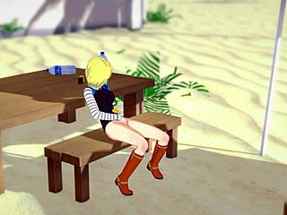 android 18, are you masturbating in public like this?