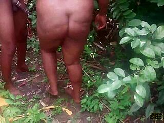 Ebony gets fucked in soft sweet doggy style