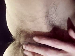 Teacher rips clothes to masturbate her hairy wet pussy during break