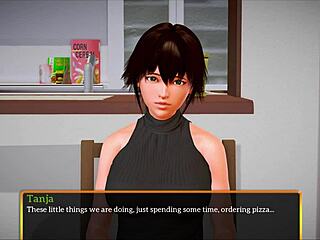 My New Family 314: Brunette with Big Tits in Erotic Scene.