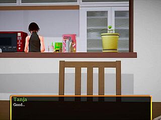 My New Family 314: Brunette with Big Tits in Erotic Scene.