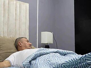 stepdaughter seduces stepfather with raw bedroom charm.