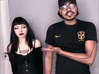 pawg goth babe with natural tits gets doggystyle interracial fuck