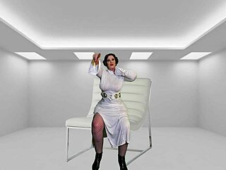 granny princess leia finger fucked by darth vader