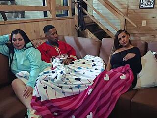 Wife's Friend Visits and Seduces Me While She Watches Movies