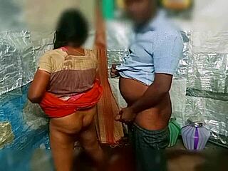 Indian village student bangs aunty in hardcore action