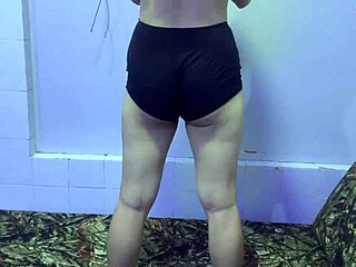 Wife's Intense Booty Workout On Bed Christmas Day