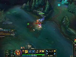 Pantheon deepthroats Gromp outdoors with natural tits in Gold 1 match.