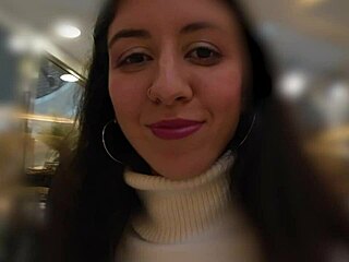 Teen Pees in Jeans at Mall