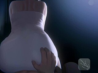 Sister intensely rides cock while watching TV in hentai game