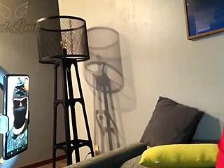 Angel Lima Performs Striptease For Lucky Fan In Live Session, Clothes Ripped Off Sexily