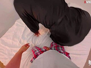 College couple engages in raw sex with big tits and shaved pussy.