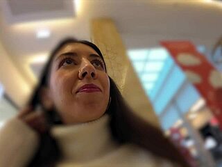 Teen Pees in Jeans at Mall