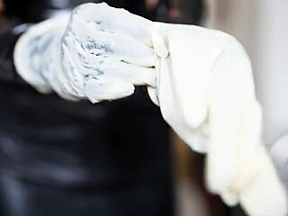 she slips on the latex gloves for this sensual asmr session