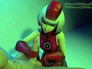 In the story of Elizabeth Persona 3, she gives an intense handjob scene