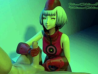 In the story of Elizabeth Persona 3, she gives an intense handjob scene