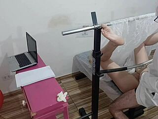 young girl gets examined by gynecologist in hospital setting