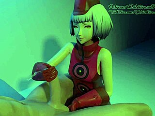 In the story of Elizabeth Persona 3, she gives an intense handjob scene