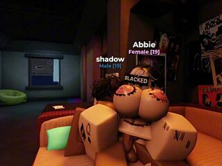 Roblox slut gets fucked and filled with cum in intense session