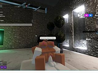 playing roblox and letting her have fun for a long time