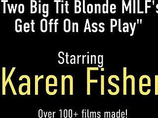 Ryan Conner and Karen Fisher enjoy dildo fucking and licking