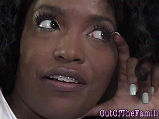 Black Teen Masturbates With Handjob In HD