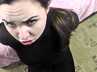 So, the thief got caught and ended up getting his mouth fucked in this homemade bondage scene