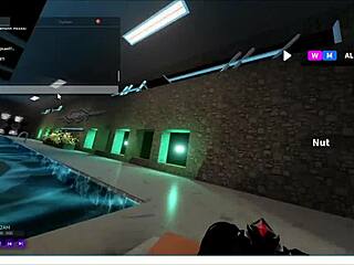 playing roblox and letting her have fun for a long time