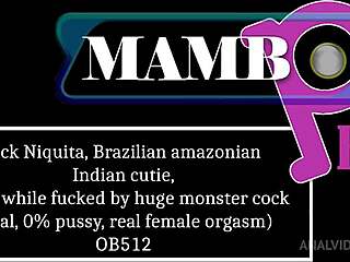 Brazilian cutie nick niquita cums on monster cock