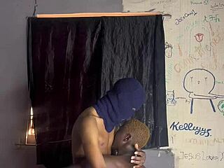 Ebony with huge curved dick assfucks amateur in intense anal session.