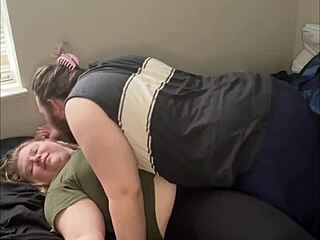 In this real sex episode, the submissive woman bends over for doggystyle creampie