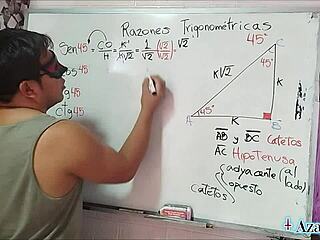 Nerd student seduced by teacher in bedroom