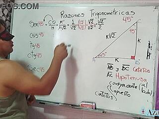 Nerd student seduced by teacher in bedroom