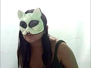 Getting ready for livestream in dress