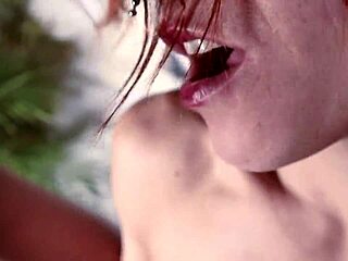 she feels so horny after photoshoot, fucks hard for cum in mouth