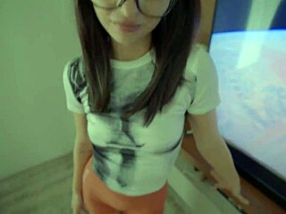 Saw stepsister's butt plug before date, then fucked her tight ass