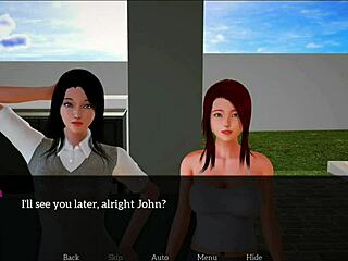 My new family 40 with brunette and redhead big tits